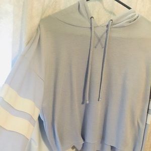 Light purple crop pullover